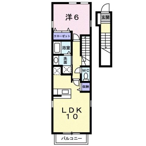 【間取り】 | ホワイトアイ　Ｂ