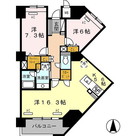ロイヤルパークス豊洲の間取り
