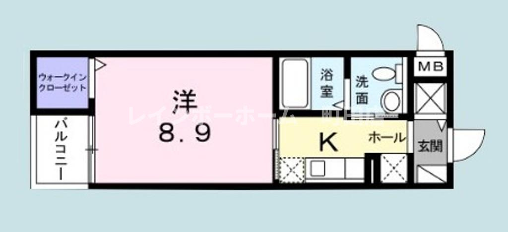 ベル　エミール※初期費用分割あと払いサービス利用可能物件の間取り