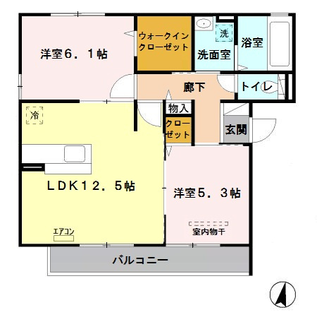 ディアコートⅡの間取り
