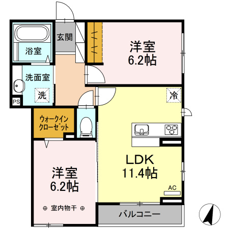 ラウンド・ジンの間取り