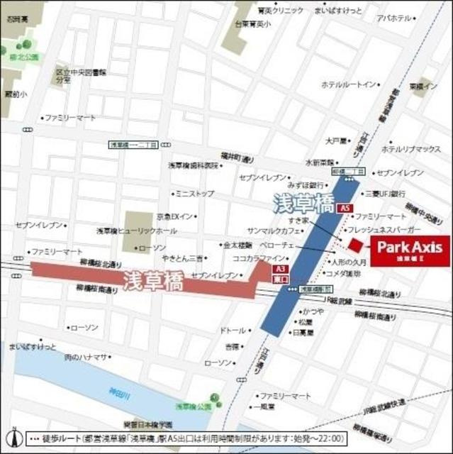 パークアクシス浅草橋Ⅱの地図