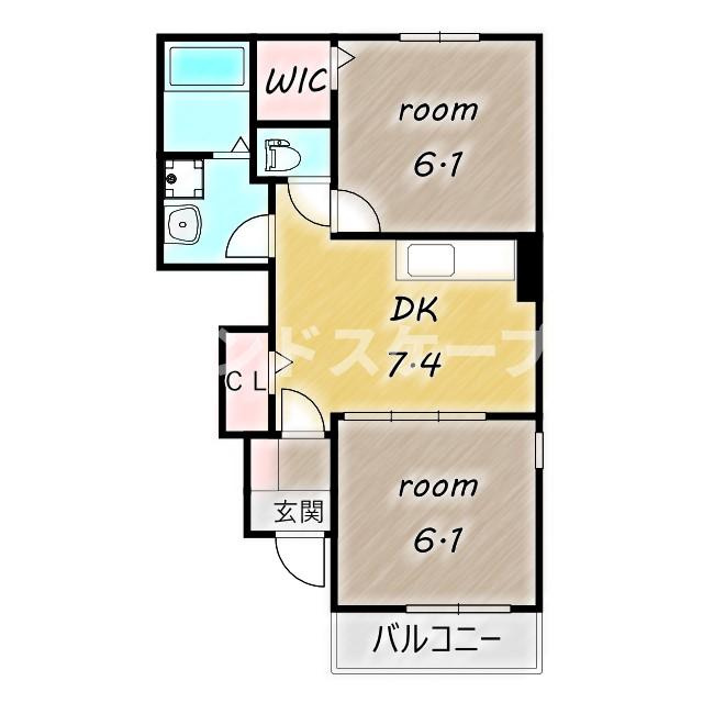 プロムナード　ヒルの間取り|高崎、前橋のお部屋探しはエンドスケープまで！お客様の理想お聞かせ下さい♪