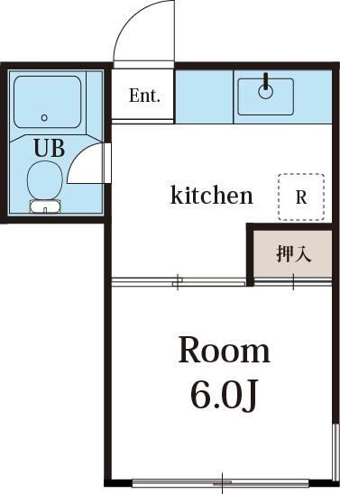 横浜市磯子区中原３丁目の賃貸マンションの間取り
