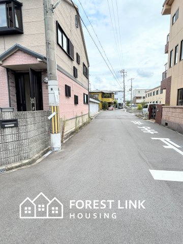 天美西３　戸建の前面道路含む現地写真