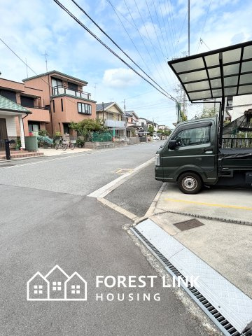 天美西３　戸建の前面道路含む現地写真