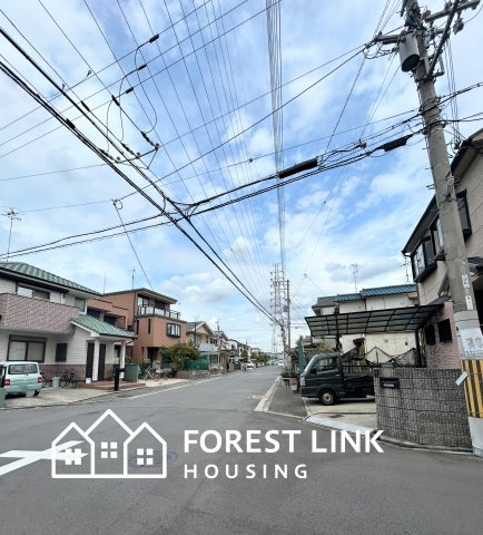天美西３　戸建の前面道路含む現地写真