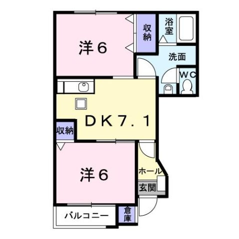 オベルジーヌの間取り