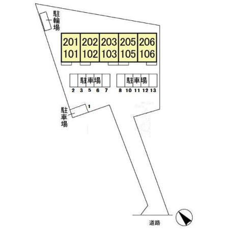 サンクレージュの区画図