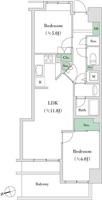 アクシアフォレスタ麻布の間取り