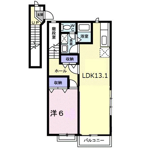 プラネッツあおき　２の間取り
