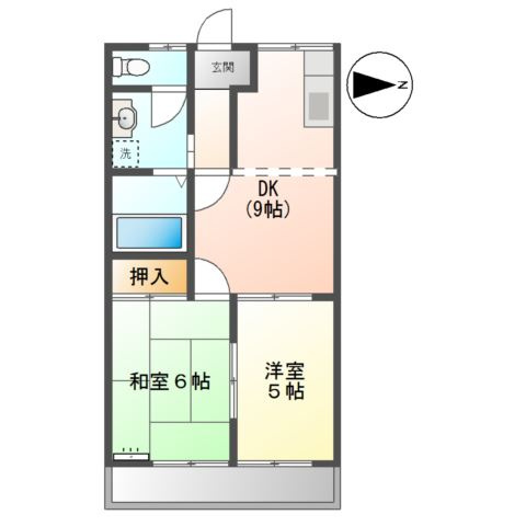 リバティはやのＣの間取り