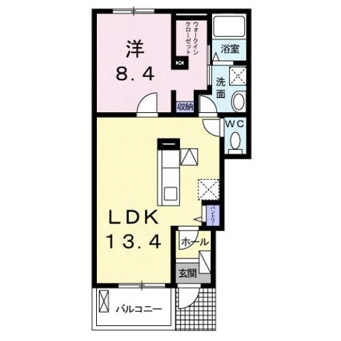 セントラル　ビオーラＢの間取り