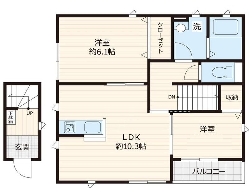 グリーンハイツの間取り|間取りです。
