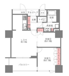 シエリアタワーなんばの間取り|シエリアタワーなんば　間取り