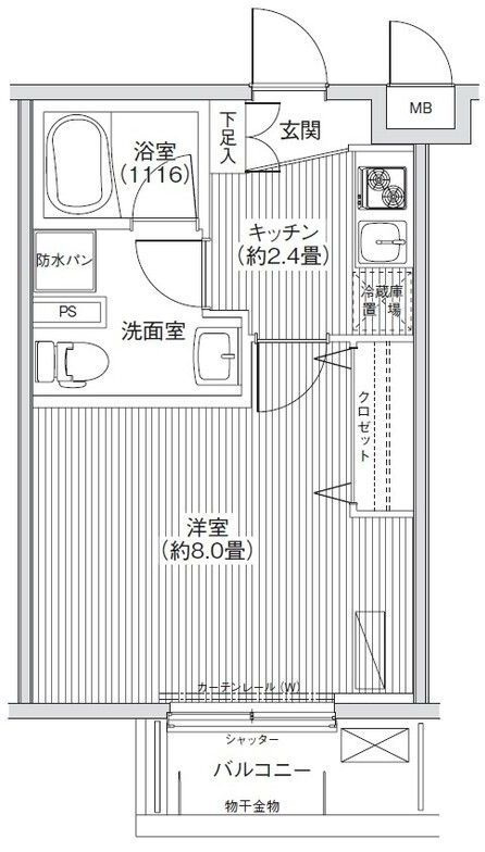 ＢＬＥＳＳ新中野の間取り|間取りです。