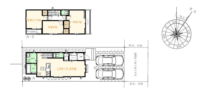【間取り】 | 【弊社先行公開】国分寺市東戸倉2丁目　新築戸建　全1棟