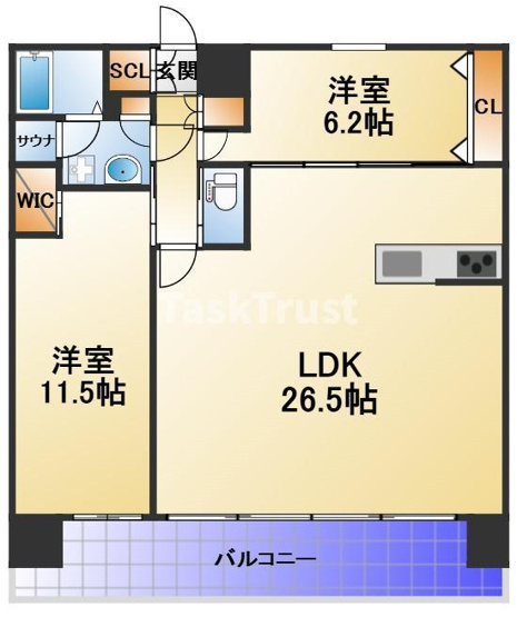 【間取り】 | プレジオ北浜