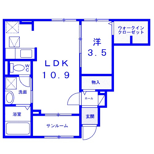 サンライズ　プライムの間取り