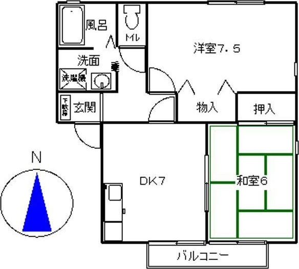 サニーホームズCの間取り