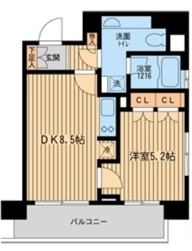 ラクラス田町の間取り|間取りです。