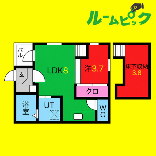 Next Stage II　名古屋市賃貸　仲介手数料無料の間取り