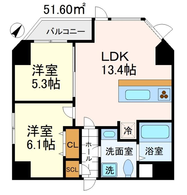 麻布Tinoの間取り