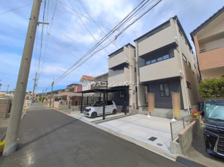 【前面道路含む現地写真】 | 名古屋市瑞穂区田光町３丁目54-2【仲介手数料無料】新築一戸建て　2号棟