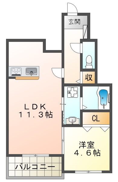 Y`sテラスの間取り