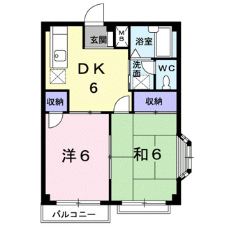 【間取り】 | エルディム西Ａ