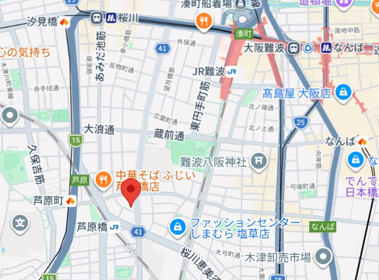 KDXレジデンス難波南の地図