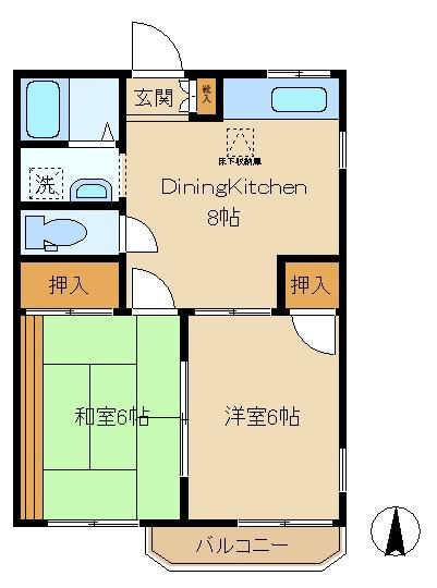 梅田ハイムの間取り