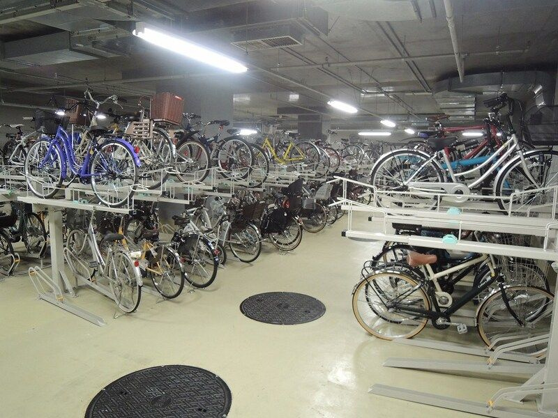 アトラスタワー茗荷谷のその他共用部分|自転車置き場です。