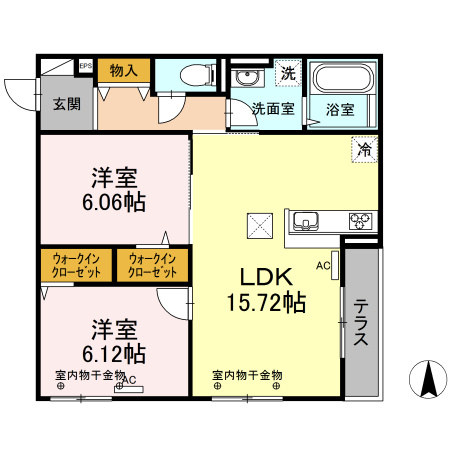 モンテベール南風の間取り