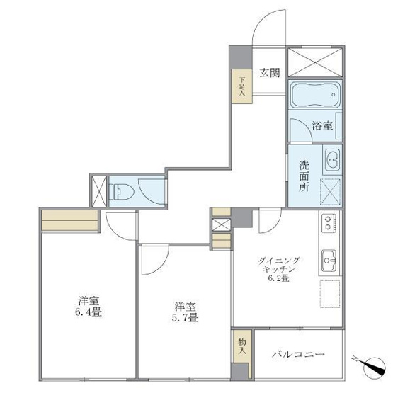 【間取り】 | アールコート南六郷