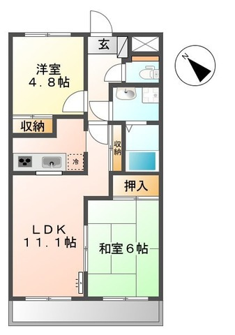 メゾンドリームの間取り|間取図