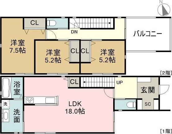 【間取り】 | 春岡通貸家