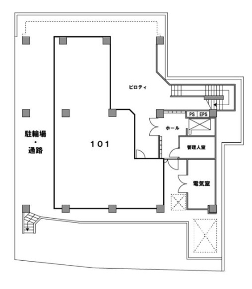 文京区本郷３丁目の倉庫の間取り