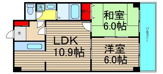 リッチライフダイコクの間取り