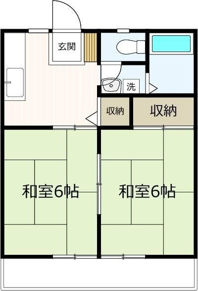 キャッスルインこはらＢ棟の間取り