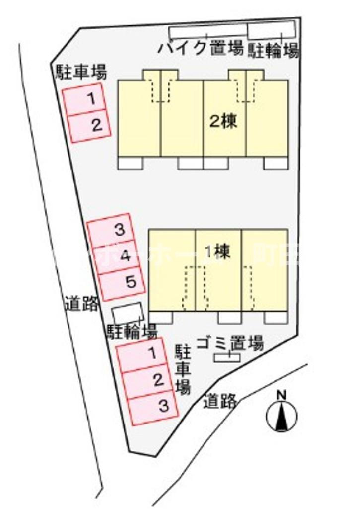 アンジュ2※初期費用分割あと払いサービス利用可能物件の区画図