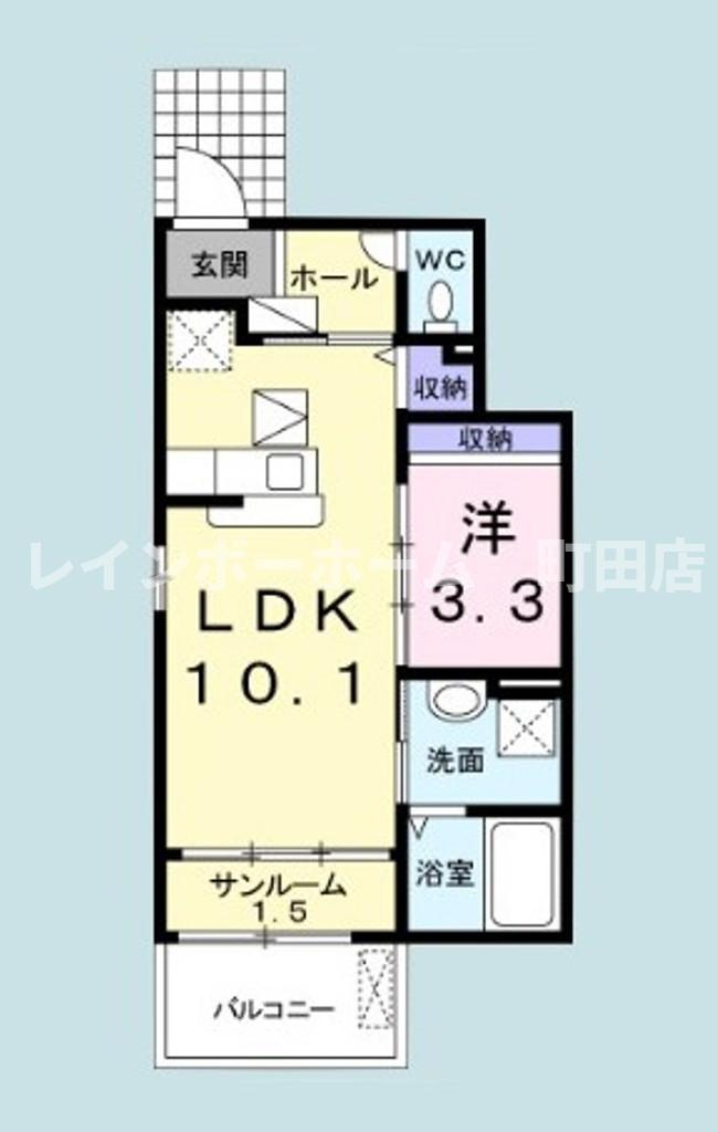 アンジュ2※初期費用分割あと払いサービス利用可能物件の間取り