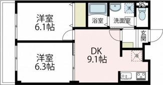 【間取り】 | サンパティーク　Ⅱ