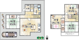 【間取り】 | 東畦野3丁目