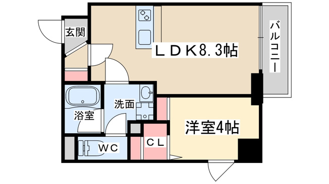【間取り】 | ブエナビスタ梅田イースト