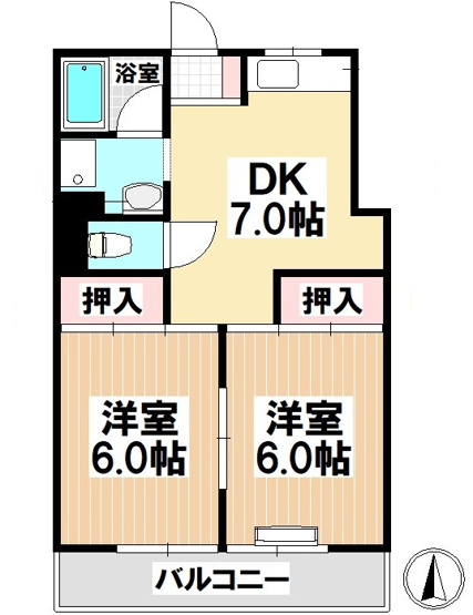 【間取り】 | キングハイツ瑞穂