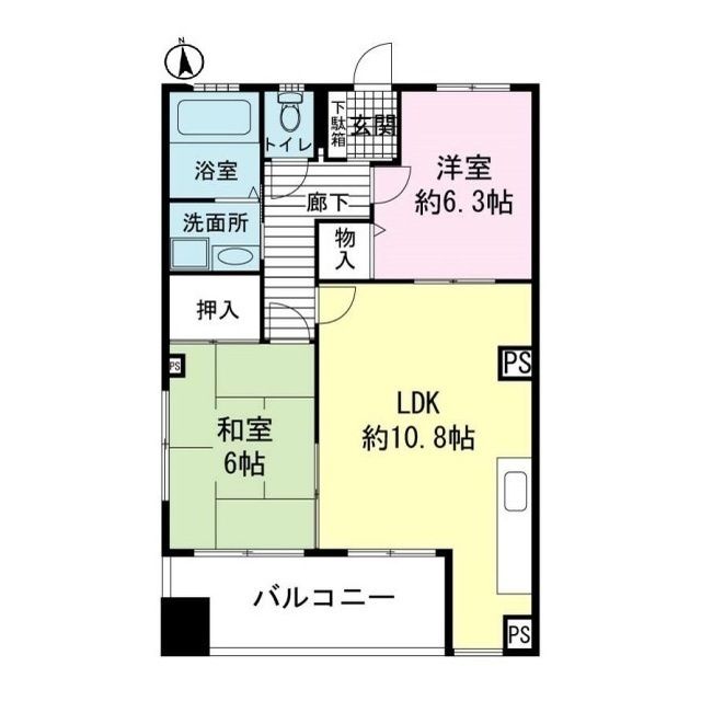 ＲＹＵ－ＯＷマンションの間取り