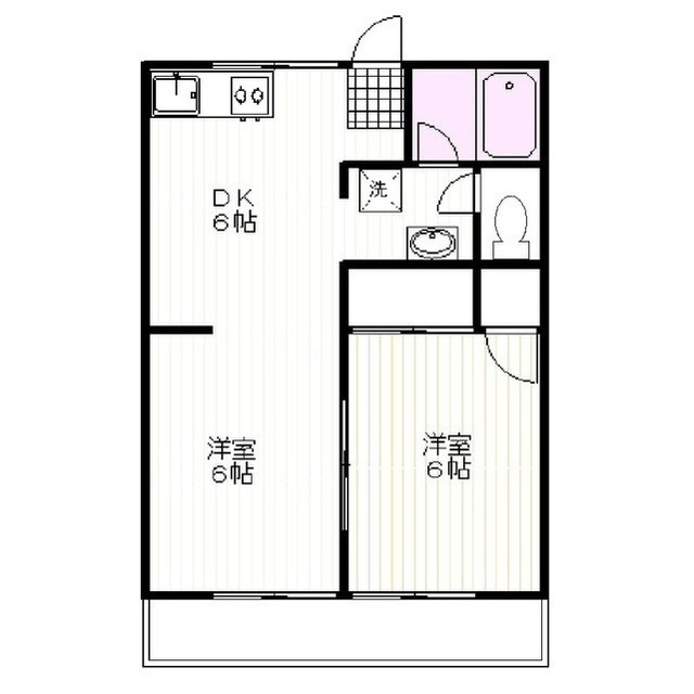 西山マンションの間取り