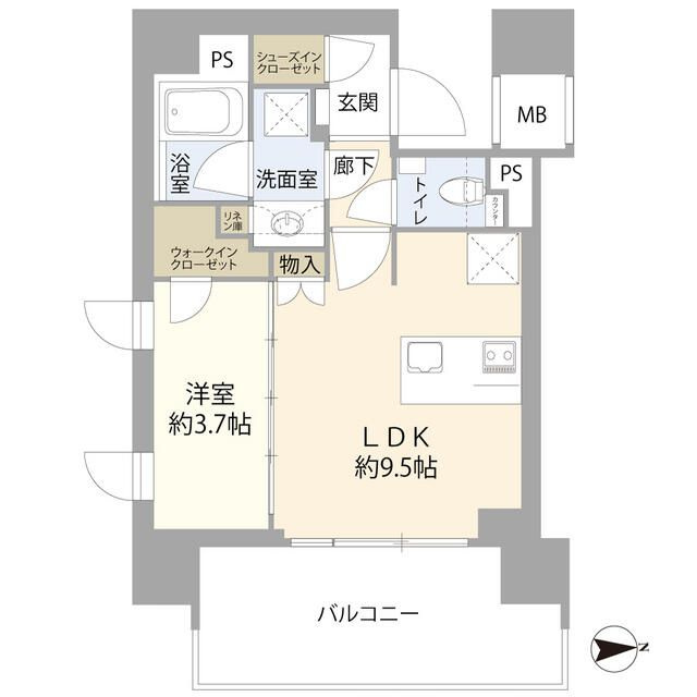 サンリヤン花小金井ステーションフロント（０００４１８６）の間取り