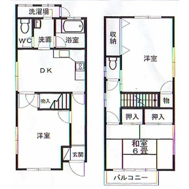 田中戸建の間取り